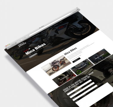 Mica Bikes wordpress website op maat