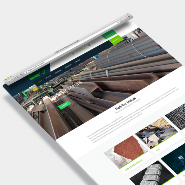 Wordpress website op maat, ned-rec metals Nederland